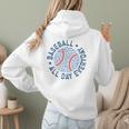 Spring 2024 Season Cute Baseball Mom All Day Everyday Women Hoodie Back Print Spring 2024 Season Cute Baseball Mom All Day Everyday Women Hoodie Back Print