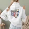 T-Ball Mimi Baseball Mom Game Day Women Hoodie Back Print