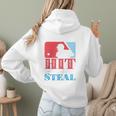 I Teach My Kid Baseball Mom Vintage Coach Baseball Raglan Baseball Tee Women Hoodie Back Print
