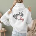 That's My Boy Leopard Heart Baseball Mom Women Hoodie Back Print That's My Boy Leopard Heart Baseball Mom Women Hoodie Back Print