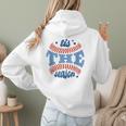 Tis The Season Baseball Mom Enthusiast Joy Women Hoodie Back Print