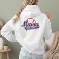 Vintage Baseball Mom Of The Rookies Women Hoodie Back Print