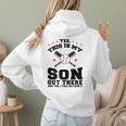 Yes This Is My Son Out There Baseball Mom Women Hoodie Back Print Yes This Is My Son Out There Baseball Mom Women Hoodie Back Print