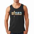 1 Dad Baseball Ice Cream Drip Fathers Day Baseball Daddy Men Tank Top