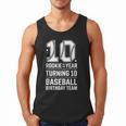10th Birthday Rookie Of The Year Baseball Double Digit Humor Men Tank Top