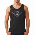 12th Birthday Baseball Ice Cream Drip 12 Years Old Boy Kids Men Tank Top