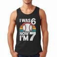 I Was 6 Now Im 7 Baseball Birthday Age 7 Men Tank Top