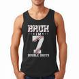 7th Birthday Baseball Bruh I'm 7 Double Digits 7 Years Old Men Tank Top
