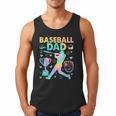 Baseball Dad Cool Fathers Day Coach Player Daddy Papa Men Men Tank Top
