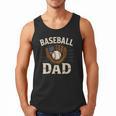 Baseball Dad Fathers Day American USA Flag Men Boys Kids Men Tank Top