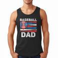Baseball Dad For Men American Flag 4th Of July Fathers Day Men Tank Top