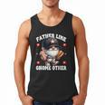 Baseball Dad Saying Hot Dog Gnome Pun For Fathers Day Men Tank Top