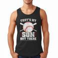 Baseball Dad Softball Game Son Out There Fathersday Baseball Men Tank Top