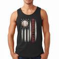 Baseball DAD USA American Flag Fathers Day 4th Of July Men Tank Top