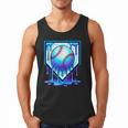 Baseball Drip Ice Cream Blue Glow Melt Ball Graphic Men Tank Top Baseball Drip Ice Cream Blue Glow Melt Ball Graphic Men Tank Top