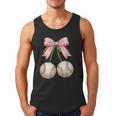 Baseball Girls Women Coquette Pink Bow Baseball Men Tank Top Baseball Girls Women Coquette Pink Bow Baseball Men Tank Top