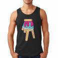 Baseball Ice Cream Drip Home Plate Glove Respect Drip 2 Side Men Tank Top