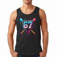 Baseball Ice Cream Drip Number 67 Player 67th Birthday 67 Men Tank Top Baseball Ice Cream Drip Number 67 Player 67th Birthday 67 Men Tank Top