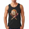 Baseball Ice Cream Drip Style Melting Ice Cream Youth Teen Men Tank Top