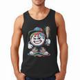 Baseball Mascot Attitude Graffiti Splash Bat Cap Men Tank Top