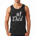 Baseball Player Dad Papa Fathers Day Number One Baseball Dad Men Tank Top