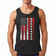 Baseball USA Flag Baseball Lover Baseball Dad Men Tank Top