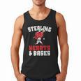 Boys Baseball Valentines Shirt Sterling Hearts Baseball Men Tank Top