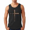 Cross Baseball Bats Christian Faith Sports Coach Pitcher Men Tank Top Cross Baseball Bats Christian Faith Sports Coach Pitcher Men Tank Top