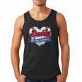 Daddy Of The Rookie Baseball Dad Retro Love Heart Birthday Men Tank Top