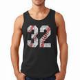 Distressed Baseball Number 32 Jersey Uniform Player Fan Men Tank Top Distressed Baseball Number 32 Jersey Uniform Player Fan Men Tank Top
