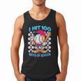 I Hit 100 Days Of School Baseball Ice Cream Drip Men Tank Top I Hit 100 Days Of School Baseball Ice Cream Drip Men Tank Top