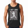 I Hit 100 Days Of School Baseball Player 100th Day Boys Kids Men Tank Top