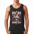 Ho Ho Home Run Baseball Christmas Holiday Sports Santa Men Tank Top