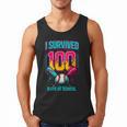 HUGvyn I Survived 100 Days Baseball Teacher Ice Cream Drip Men Tank Top HUGvyn I Survived 100 Days Baseball Teacher Ice Cream Drip Men Tank Top
