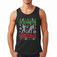 I'Ll Be Home For Christmas Baseball Xmas Men Tank Top