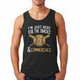 I'm Just Here For The Snacks And Commercials Baseball Men Tank Top I'm Just Here For The Snacks And Commercials Baseball Men Tank Top