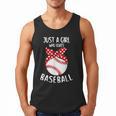 Just A Girl Who Loves Baseball Cute Retro Baseball Lover Men Tank Top
