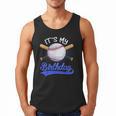 Kids 8th Baseball Birthday Party Boys Sport Fan 8 Years Old Men Tank Top