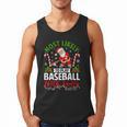 Most Likely To Play Baseball With Santa Christmas Pajamas Men Tank Top Most Likely To Play Baseball With Santa Christmas Pajamas Men Tank Top