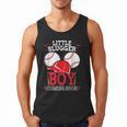 Little Slugger Boy Coming Soon Baby Announcement Baseball Men Tank Top