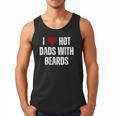 I Love Hot Baseball Dads With Beards Red Hearts Men Tank Top