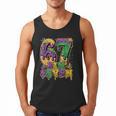 Mardi Gras Six Seven Baseball Drip Number 6 7 Meme Men Tank Top