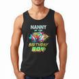 Nanny Of The Birthday Boy Baseball Football Colorful Men Tank Top