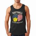 Patriotic US Flag Softball Dad Like A Baseball Dad Men Tank Top Patriotic US Flag Softball Dad Like A Baseball Dad Men Tank Top
