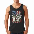 Retro American Flag Baseball Dad Father's Day Men Tank Top