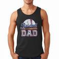 Retro Baseball Dad Happy Fathers Day For Men Sports Lovers Men Tank Top