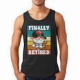 Retro Baseball Retirement Gnome Baseball Dad Finally Retired Men Tank Top