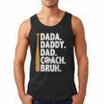 Retro Dada Daddy Dad Coach Bruh Baseball Dad Fathers Day Men Men Tank Top