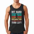 Retro Hit Hard Run Fast Turn Left Baseball Lover Men Tank Top Retro Hit Hard Run Fast Turn Left Baseball Lover Men Tank Top