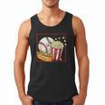 Smiling Baseball Popcorn And Hot-Dog Cartoon Apparel Men Tank Top Smiling Baseball Popcorn And Hot-Dog Cartoon Apparel Men Tank Top